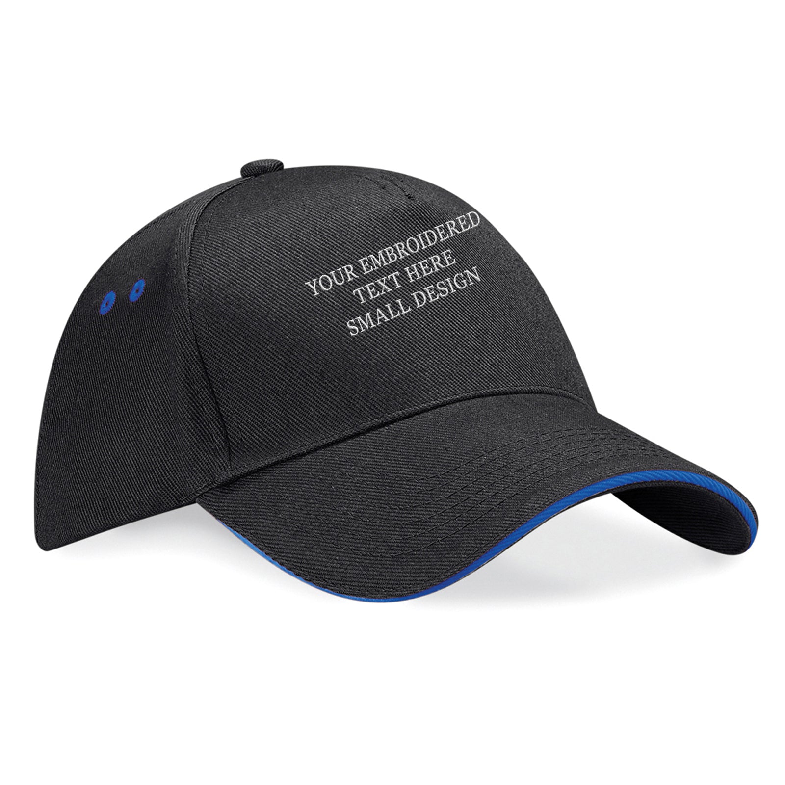 Personalised Custom Small Text Baseball Cap