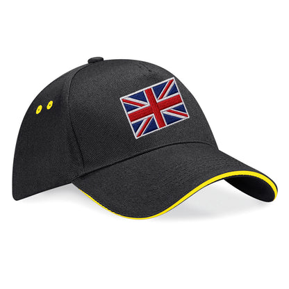 Union Jack Flag Embroidered Baseball Cap