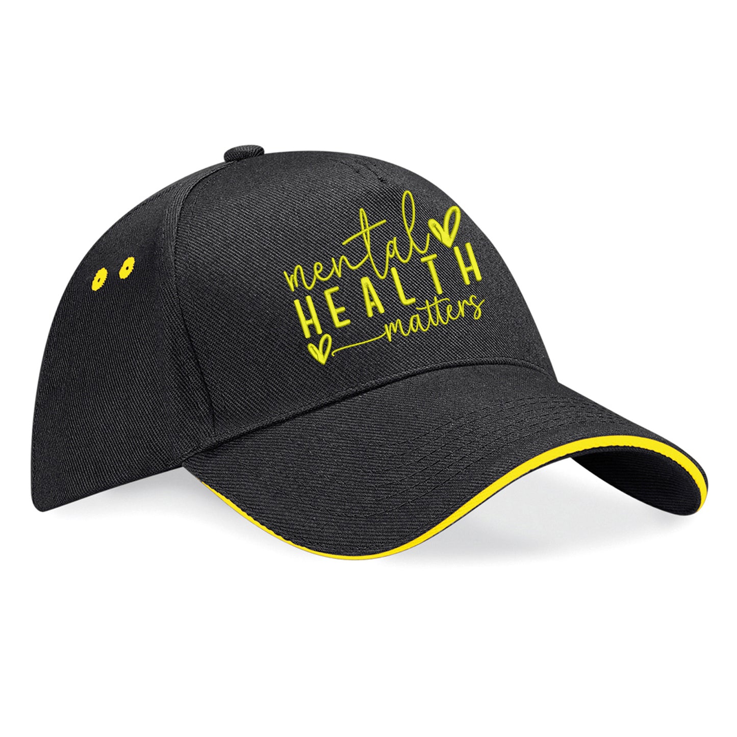 Yellow Mental Health Baseball Cap