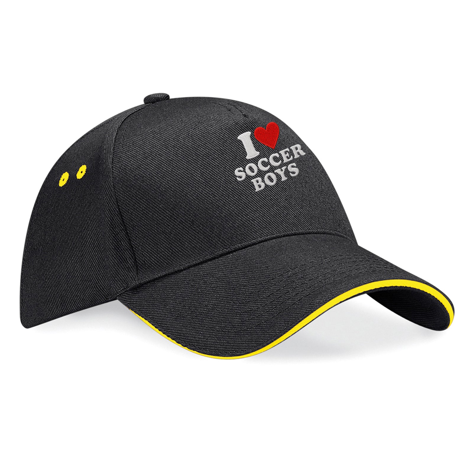 I Love Soccer Boys Baseball Cap