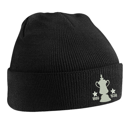 Retro Preston Two Time Cup Winners Embroidered Beanie Hat