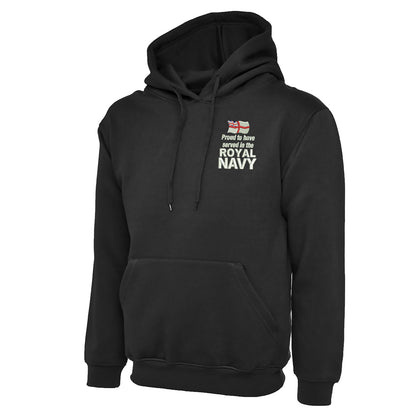 Proud to Have Served in The Royal Navy Embroidered Classic Hoodie
