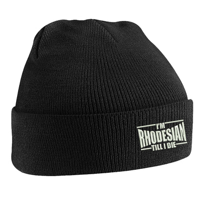 I'm Rhodesian Till I Die Embroidered Beanie Hat