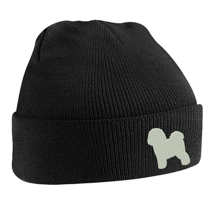 Bichon Frise Embroidered Beanie Hat