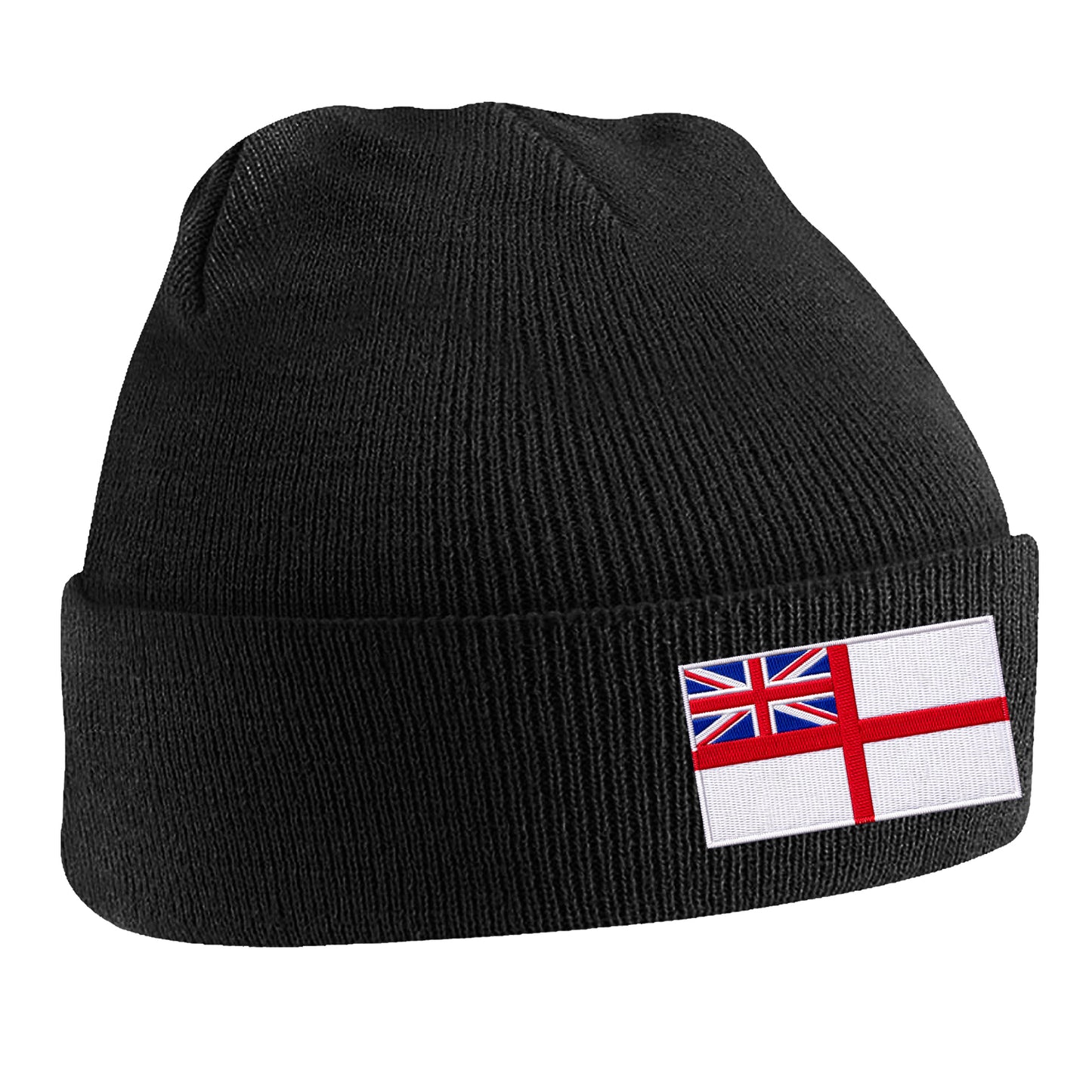Royal Navy White Ensign Flag Beanie Hat