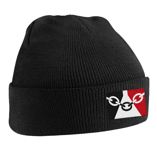Black Country Flag Embroidered Beanie Hat