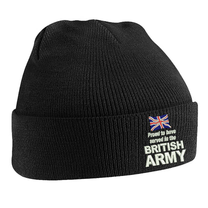 Proud to Have Served in The British Army Beanie Hat