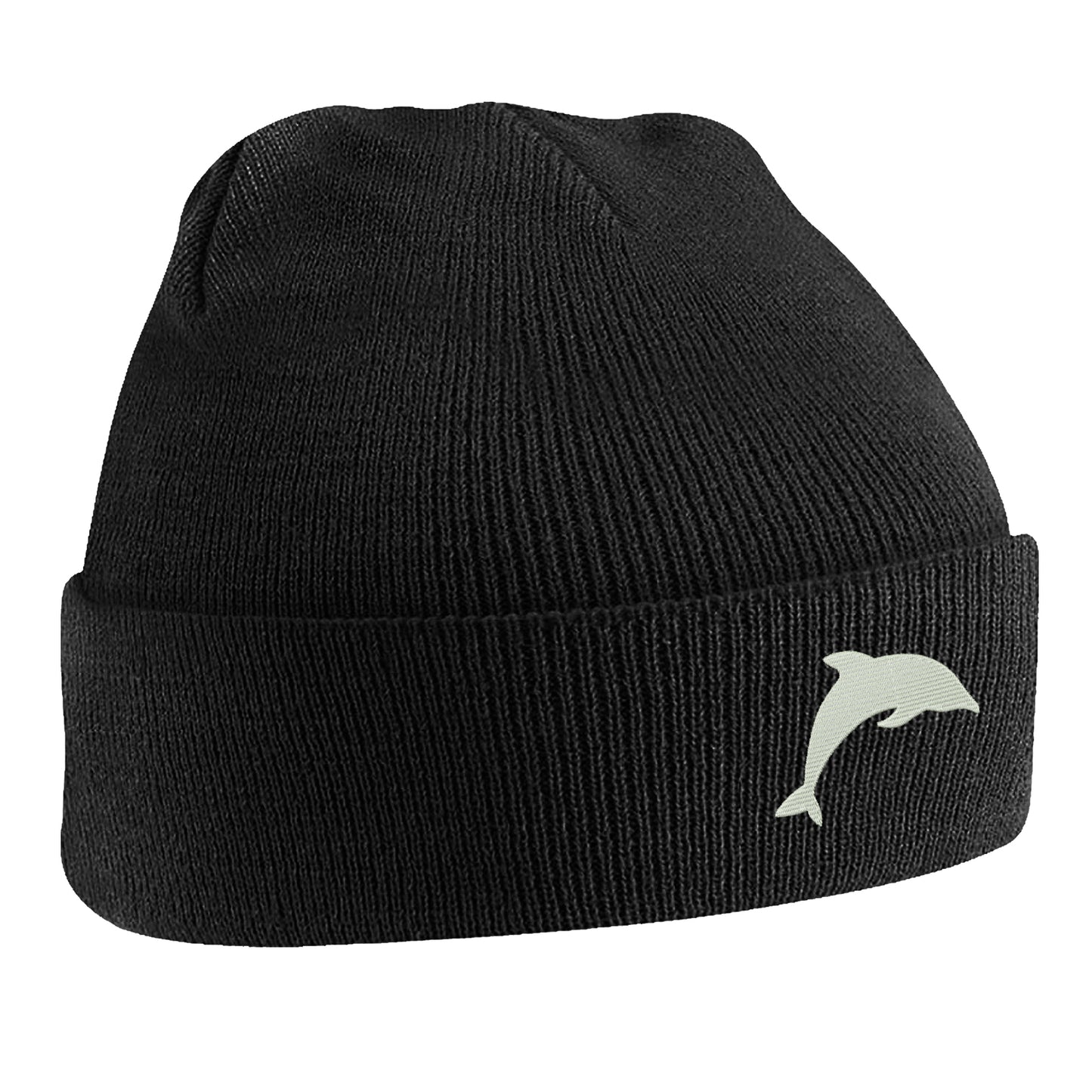 Dolphin Embroidered Beanie Hat