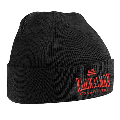 Railwaymen Embroidered Beanie Hat