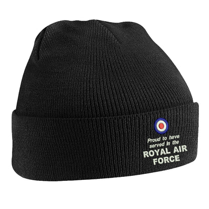 Proud to Have Served in The Royal Air Force Beanie Hat