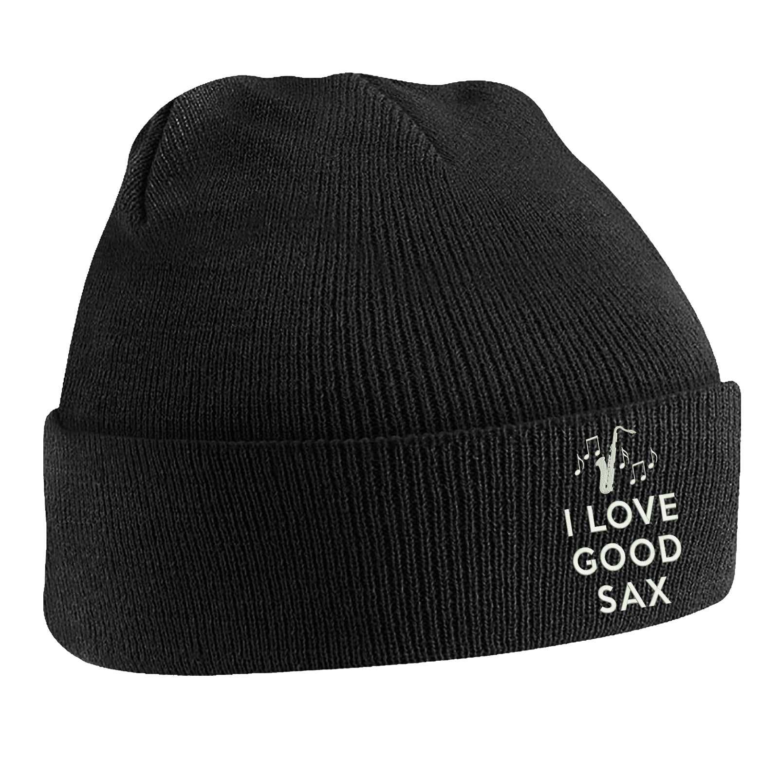 I Love Good Sax Beanie Hat