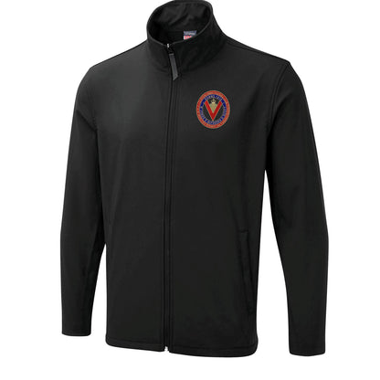 Retro Clapton Orient Somme Memorial Embroidered Lightweight Soft Shell Jacket