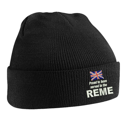Proud to Have Served in The REME Beanie Hat
