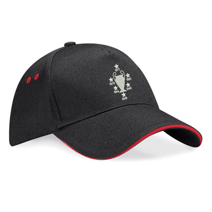 Liverpool Six Time Champions of Europe Embroidered Baseball Cap
