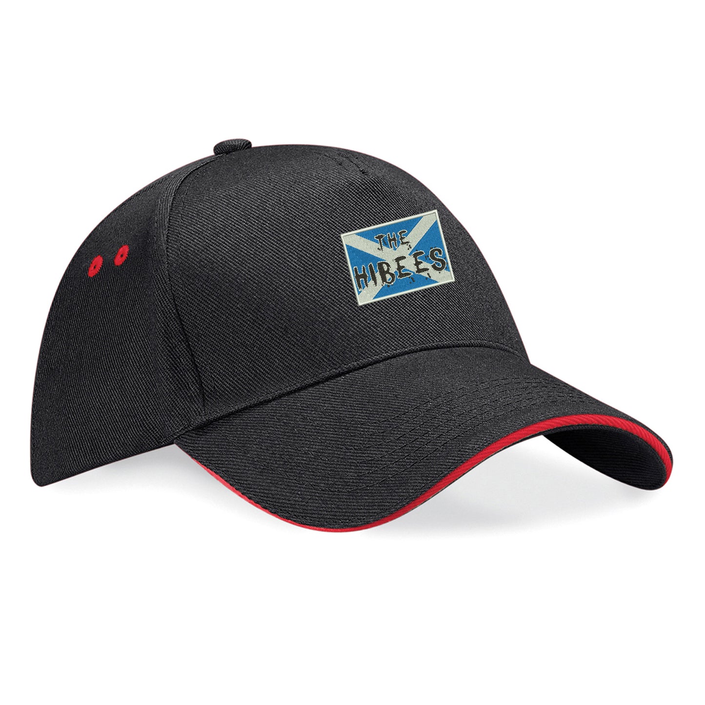 The Hibees Grunge Flag of Scotland Embroidered Baseball Cap