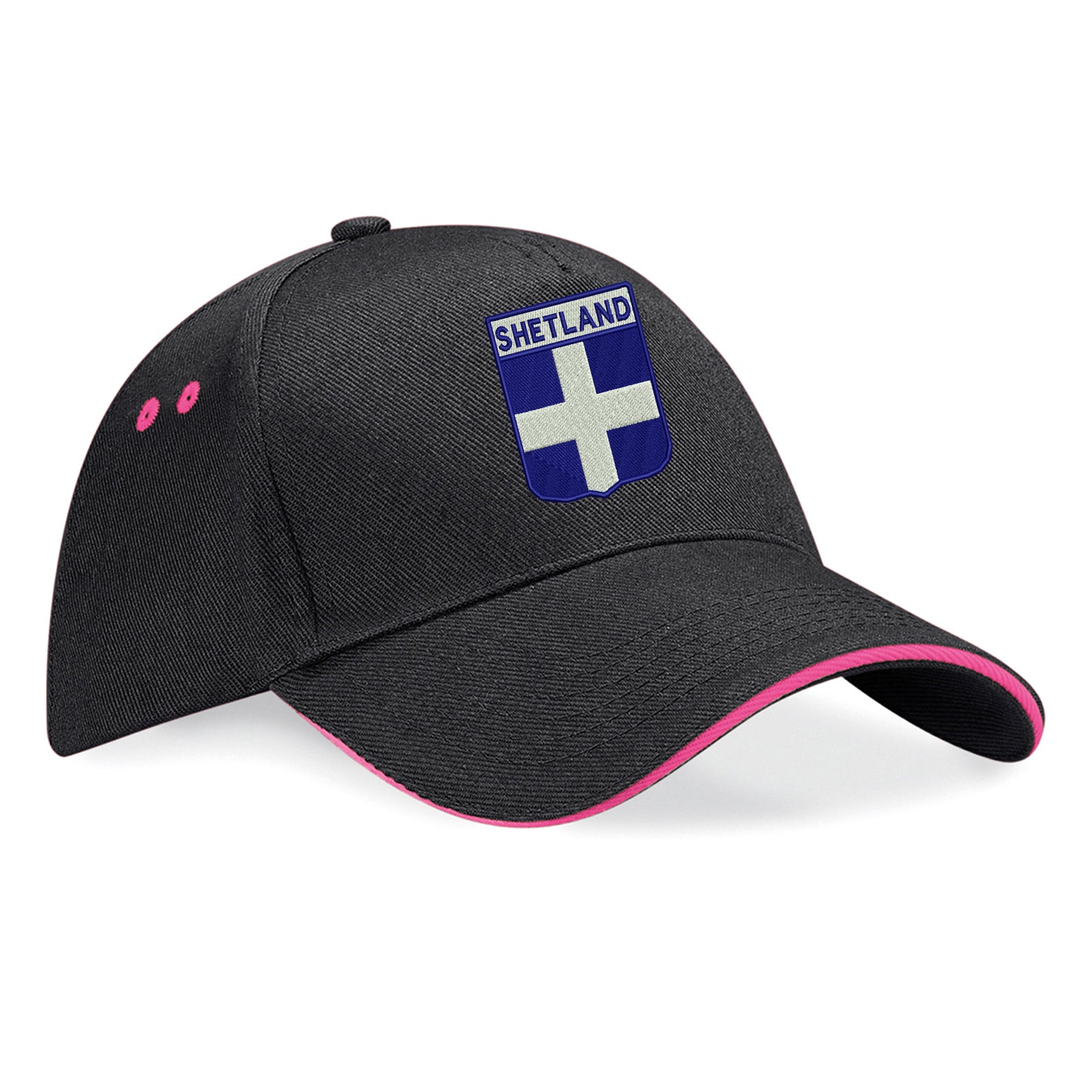 Shetland Flag of Scotland Shield baseball cap