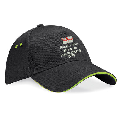 Proud to Have Served on HMS Fearless (L10) Baseball Cap