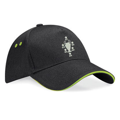 Liverpool Six Time Champions of Europe Embroidered Baseball Cap