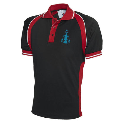 Retro West Ham Three Time Cup Winners Embroidered Sports Polo Shirt