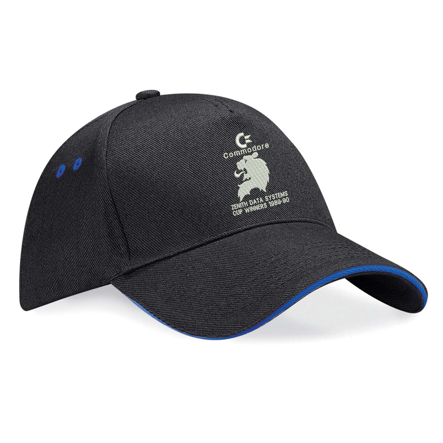 Retro Chelsea Zenith Data Systems Cup Winners 1989-90 Embroidered Baseball Cap