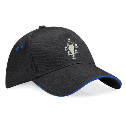 Liverpool Six Time Champions of Europe Embroidered Baseball Cap