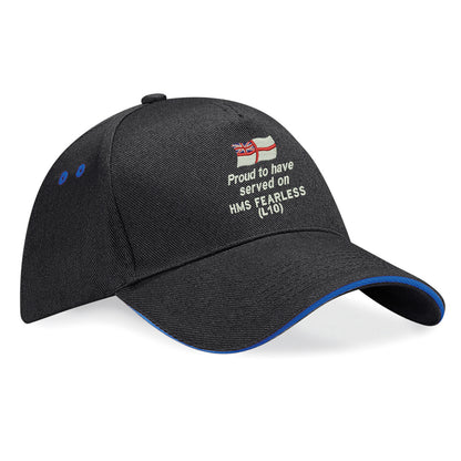 Proud to Have Served on HMS Fearless (L10) Baseball Cap