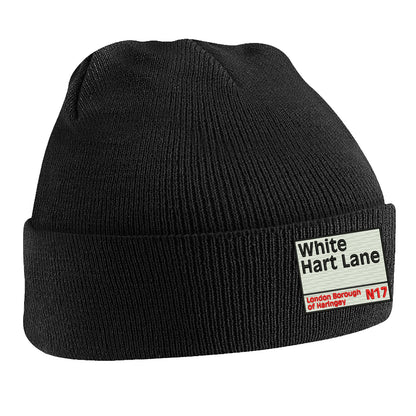 Retro White Hart Lane Beanie Hat