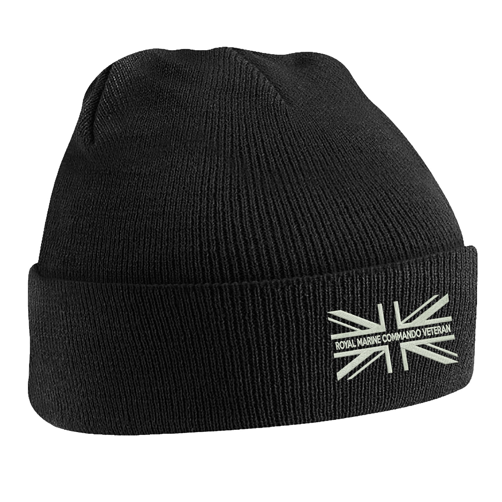 Royal Marine Commando Veteran Union Jack Beanie Hat