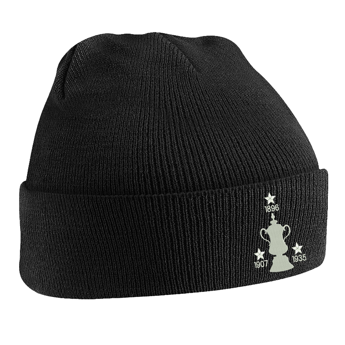 Retro Sheff Wed Three Time Cup Winners Embroidered Beanie Hat