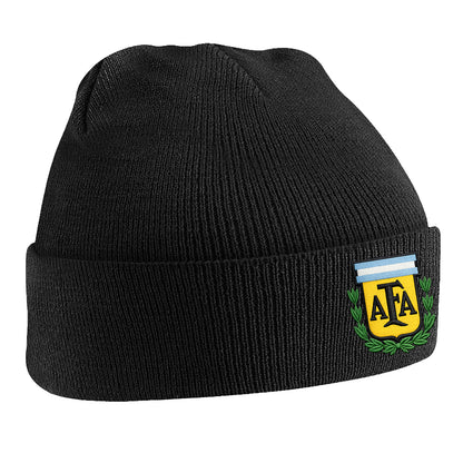 Old School Argentina Football Beanie Hat
