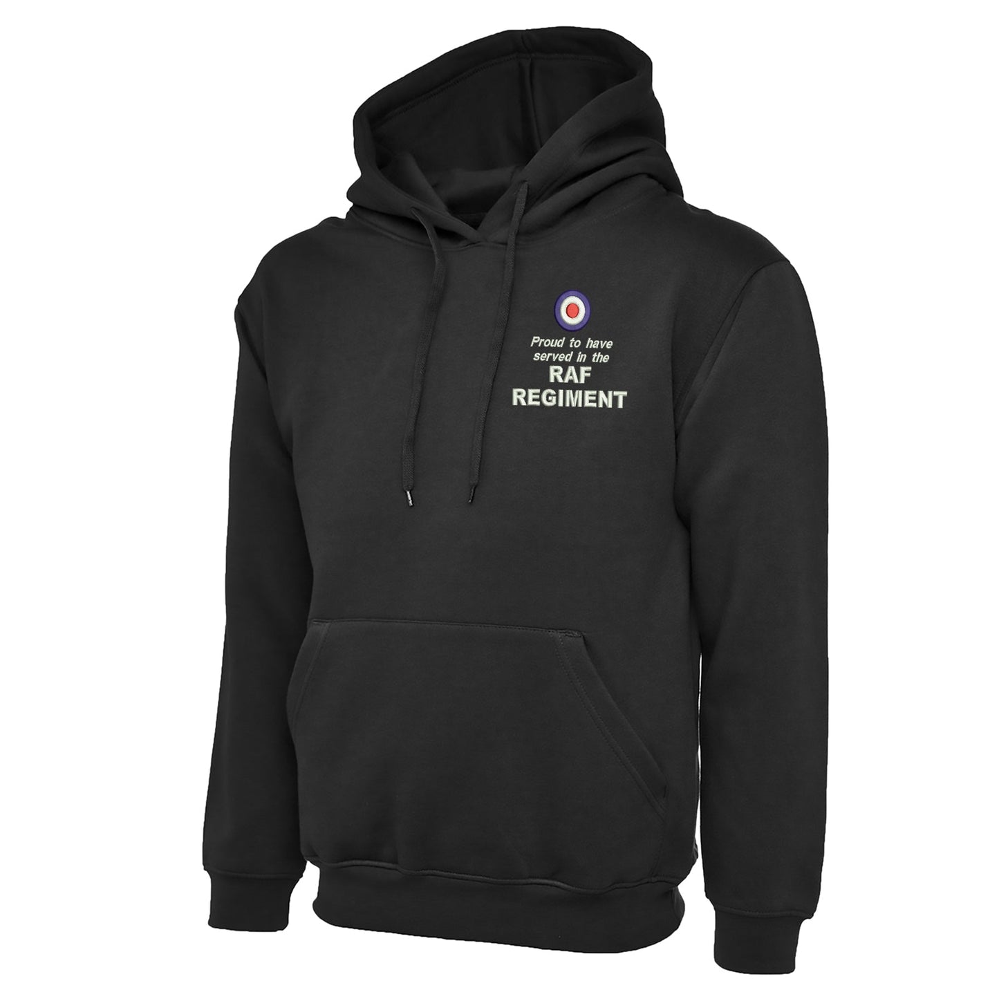 Proud to Have Served in The RAF Regiment Embroidered Classic Hoodie