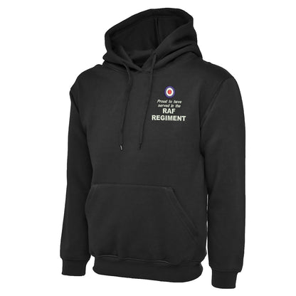Proud to Have Served in The RAF Regiment Embroidered Classic Hoodie