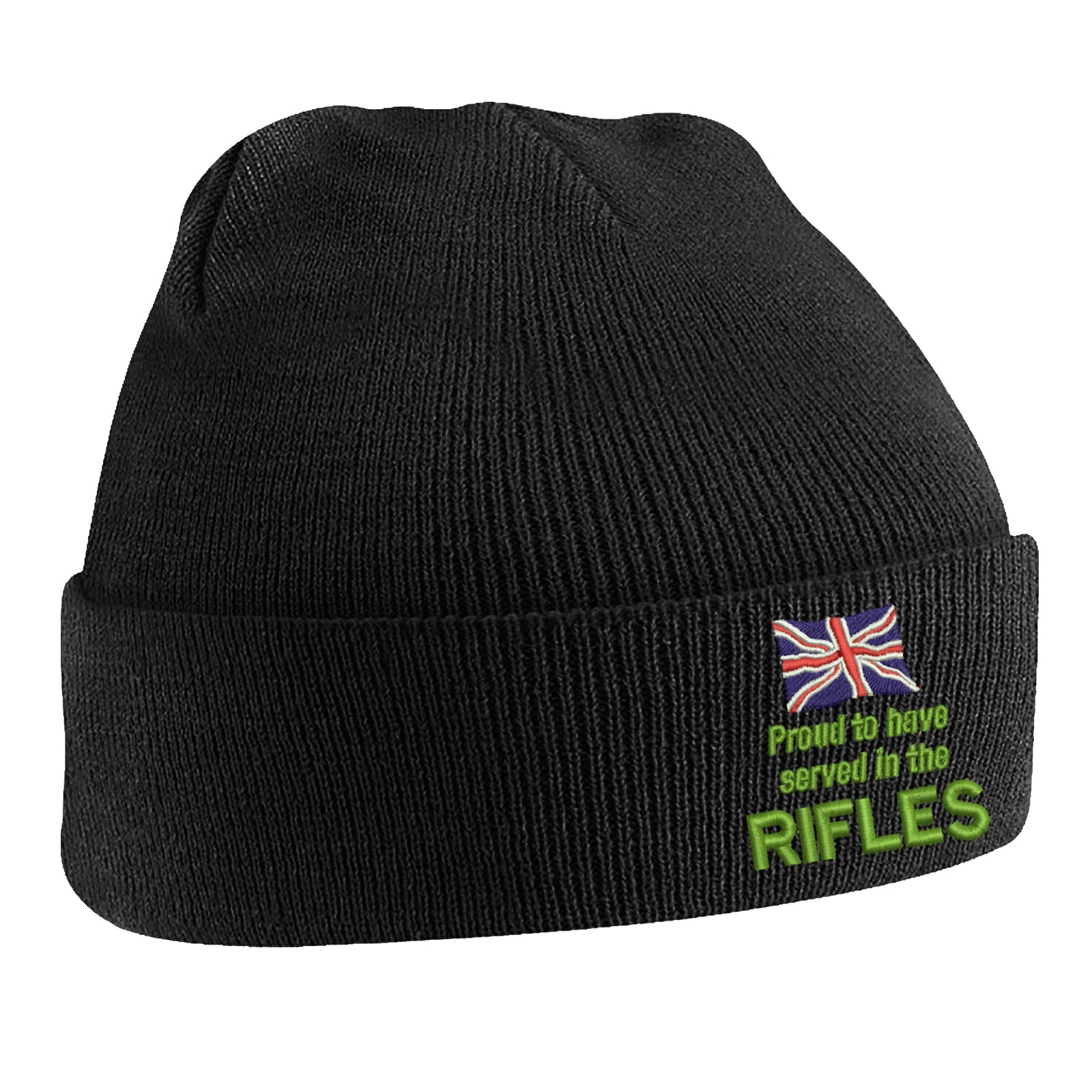 Proud to Have Served in The Rifles Beanie Hat