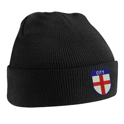 City Flag of England Shield Beanie Hat