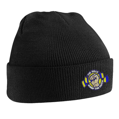 The Gulls Keep The Faith Embroidered Beanie Hat