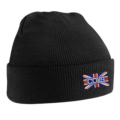 COYS Union Jack Embroidered Beanie Hat