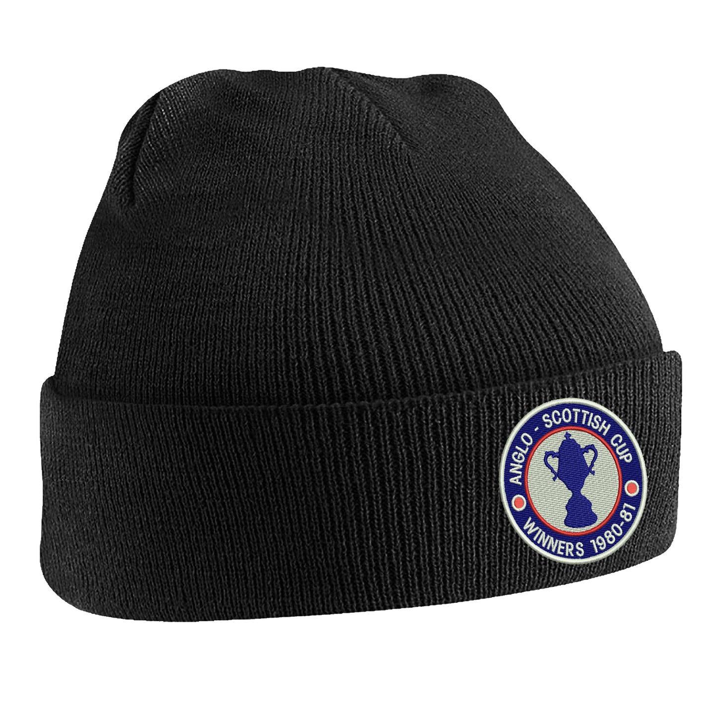 Retro Chesterfield Anglo-Scottish Cup Winners 1981 Embroidered Beanie Hat