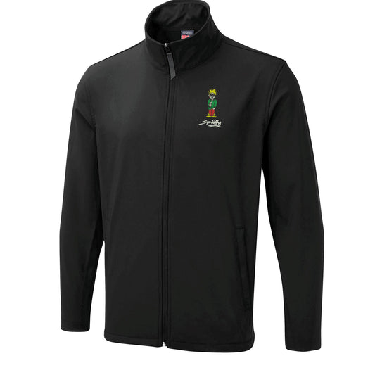 Retro Eclipse Embroidered Lightweight Soft Shell Jacket