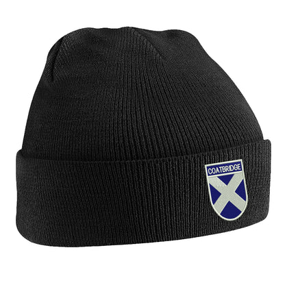 Coatbridge Flag of Scotland Shield Beanie Hat