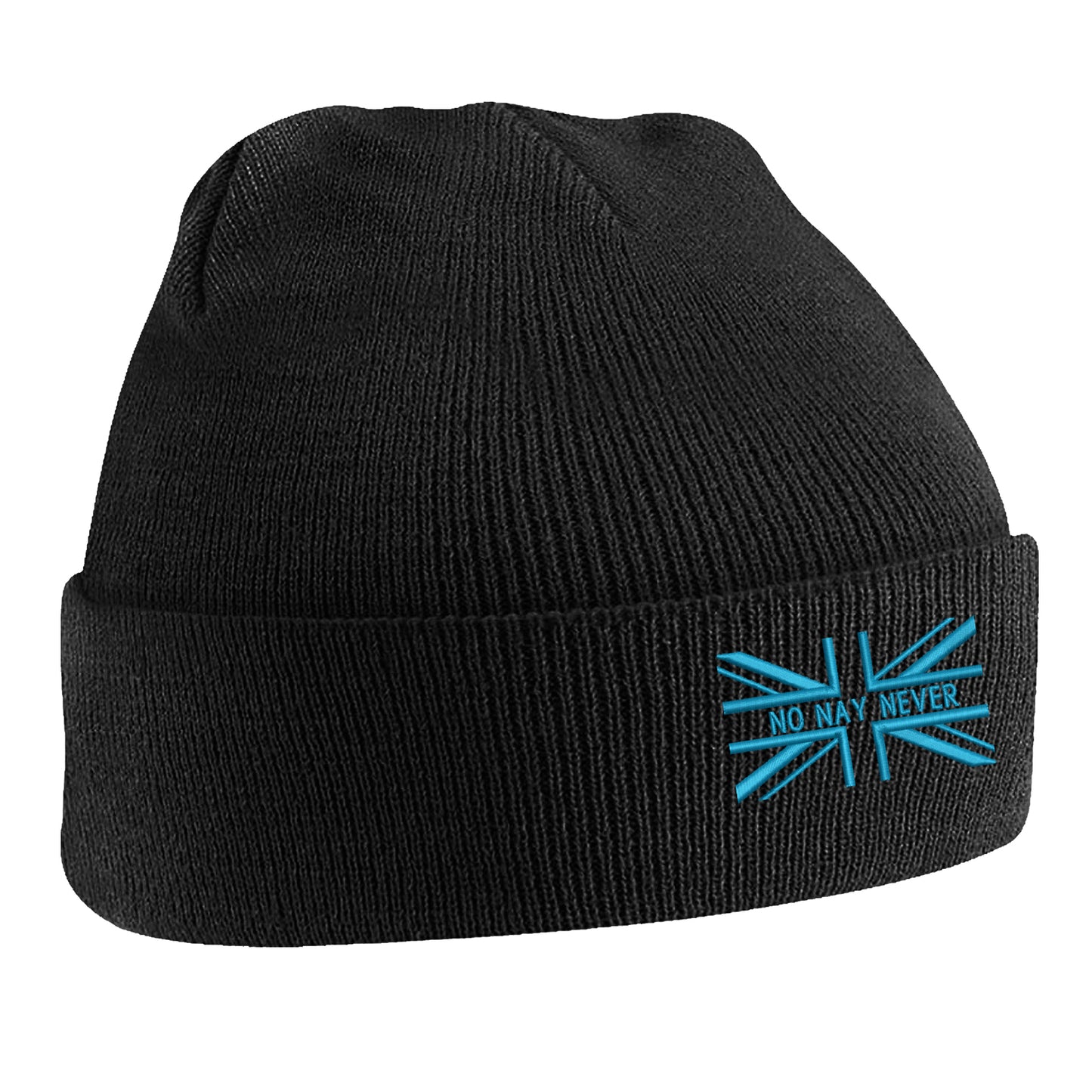 No Nay Never Union Jack Beanie Hat