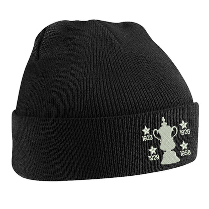 Retro Bolton Four Time Cup Winners Beanie Hat