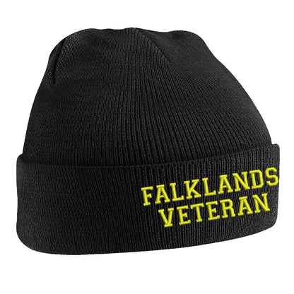 Falklands Veteran Embroidered Beanie Hat
