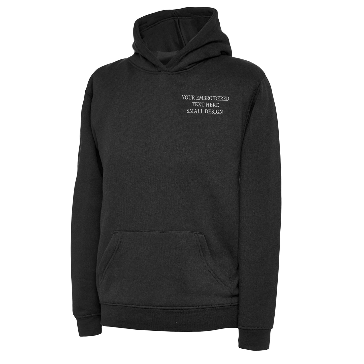 Children's Personalised Custom Small Text Hoodie