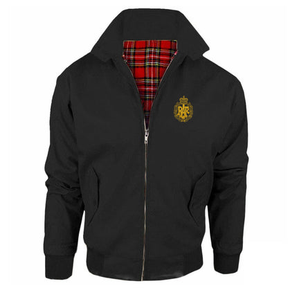 RAF Cap Badge  Embroidered Classic Harrington Jacket