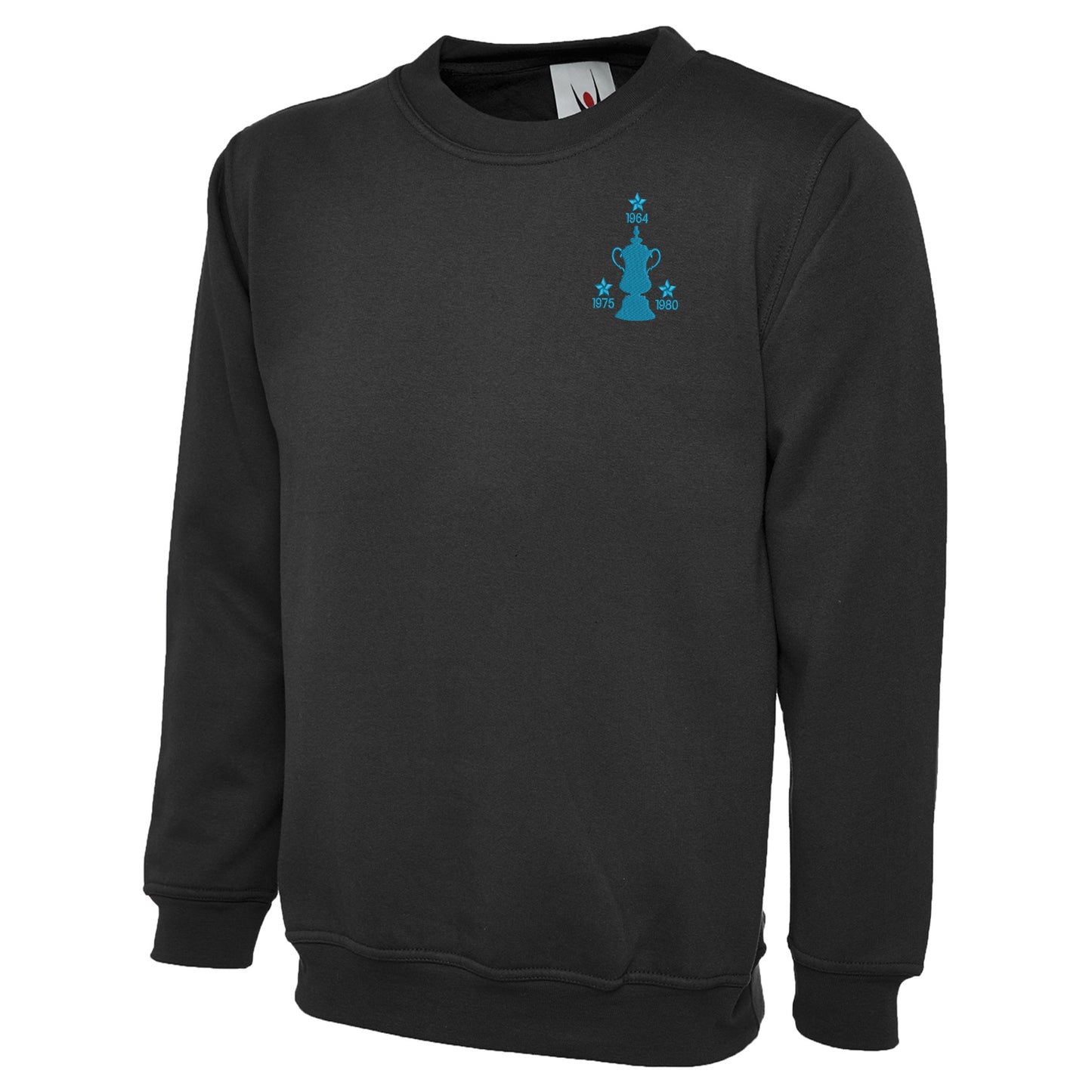 Retro West Ham Three Time Cup Winners Embroidered Classic Sweatshirt