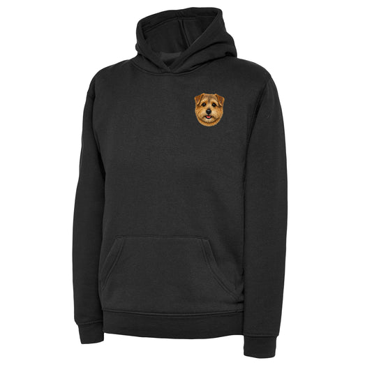 Children's Norfolk Terrier Dog Face Hoodie