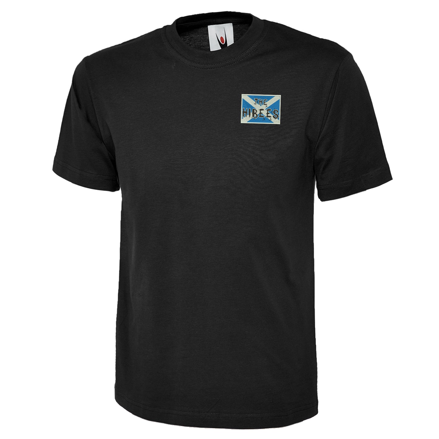 The Hibees Grunge Flag of Scotland Embroidered Classic T-Shirt