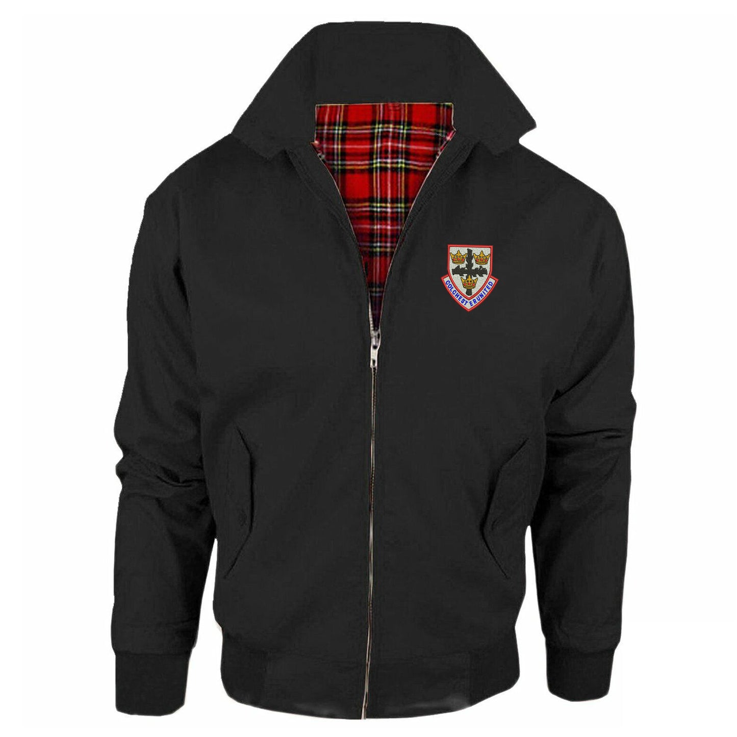 Retro Colchester 1970 Embroidered Classic Harrington Jacket