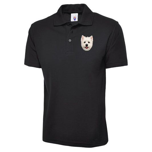 Westie Dog Face Classic Polo Shirt