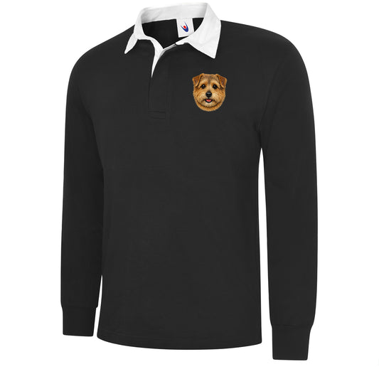 Norfolk Terrier Dog Face Football Top
